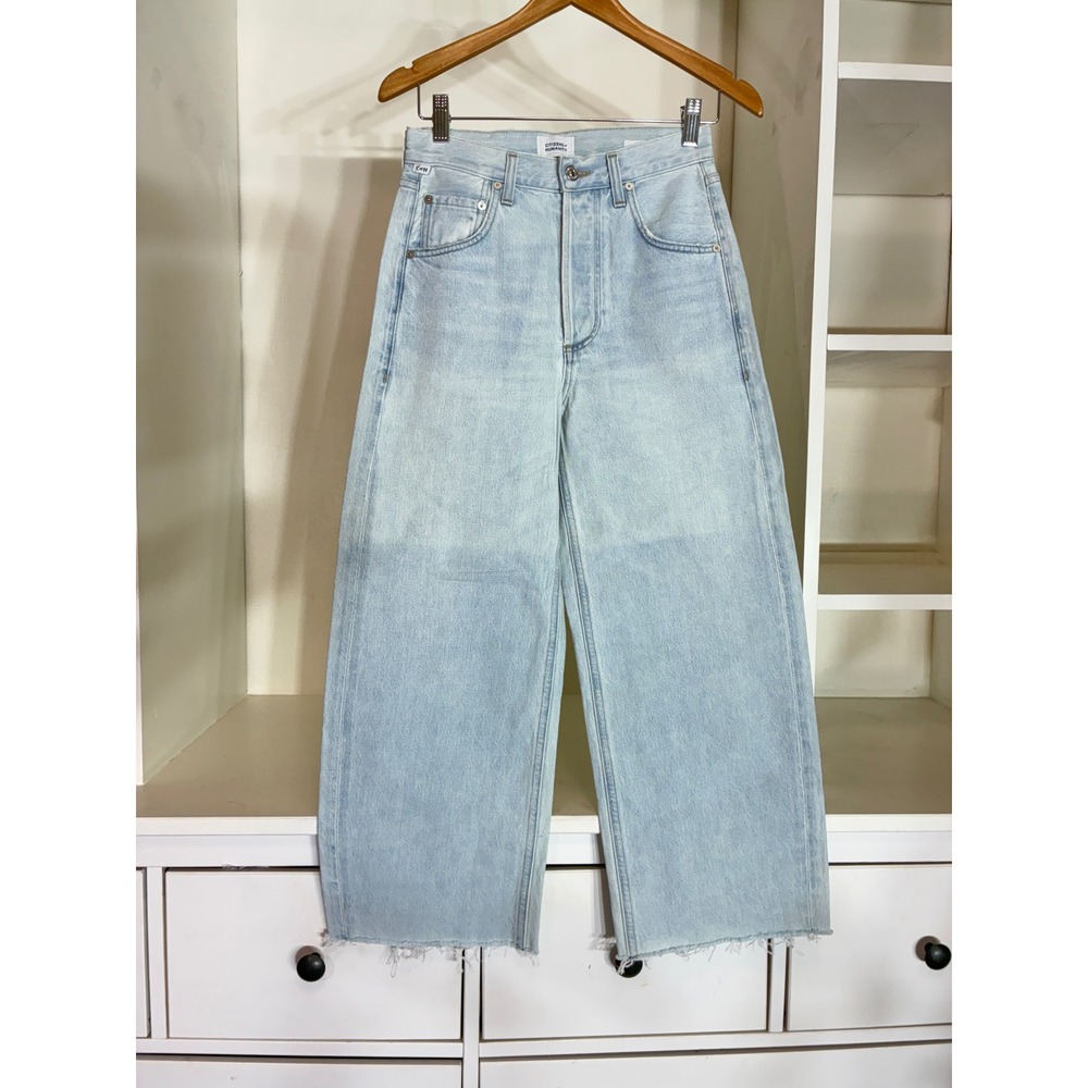 Citizens of Humanity Ayla Baggy Jeans Womens 23 Light Wash High Rise Wide Leg